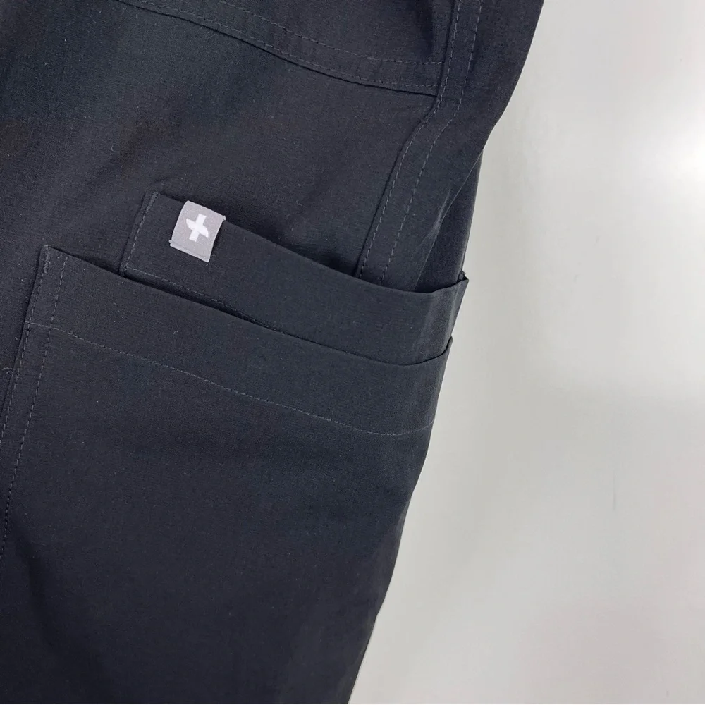 NEW FIGS Scrubs Cairo FREEx Lined Cargo Scrub Pants Men's Size 2XL TALL Black